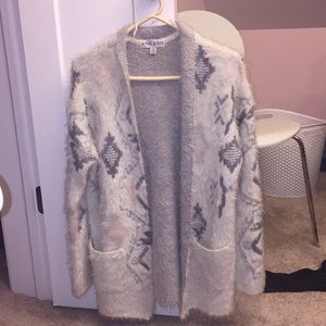 Fuzzy cardigan